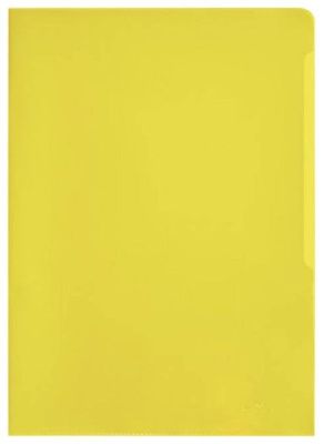 Папка-уголок "Durable", A4, 120 мк, пластик, желтый