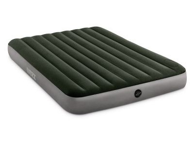 Надувной матрас Queen Downy, 152х203х25 см, встроенный ножной насос, INTEX 64763
