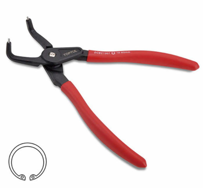 Съемник стопорных колец 180 мм 90°, внутренний Toptul DCBC1307