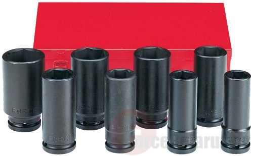 Набор глубоких ударных головок Force 6081D (26-38 мм) 8 пр. 3/4''