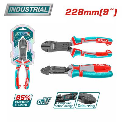 Диагональные кусачки сложного действия 228 мм TOTAL THTC530806