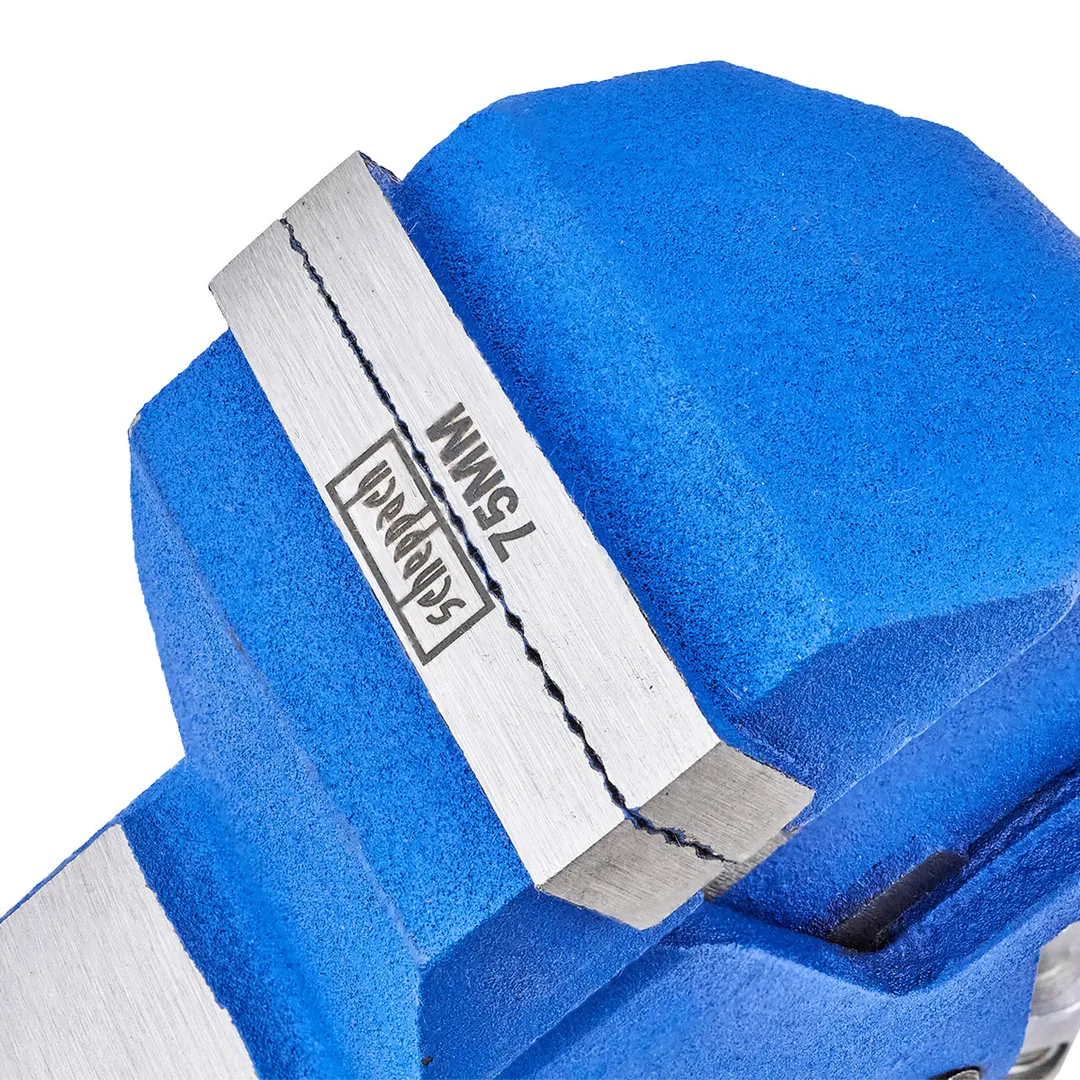 Тиски слесарные поворотные мини, ширина губ 75 мм Scheppach Sch-329275