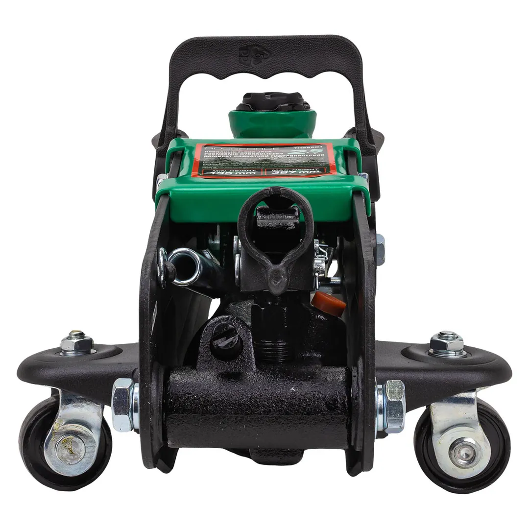 Домкрат подкатной гидравлический 2,5 т с резиновой накладкой, 135-387 мм в кейсе RockForce RF-TH22501 без фиксации в кейсе