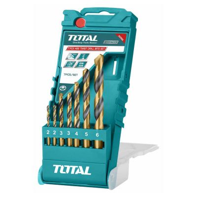 Набор сверл по металлу 2-6 мм 7 пр TOTAL TACSD0075