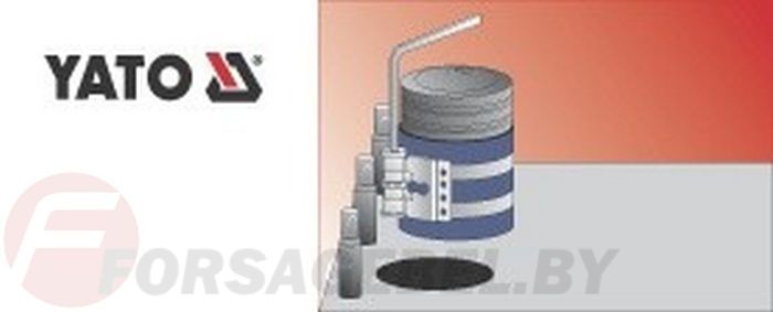 Оправка поршневых колец 50-125 мм H75 мм Yato YT-0635