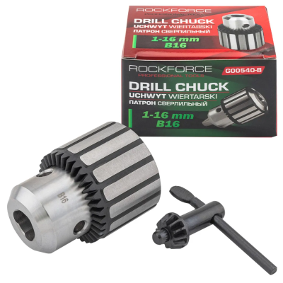 Патрон цанговый для дрели, 1-16 мм, B16 RockForce RF-G00540-B