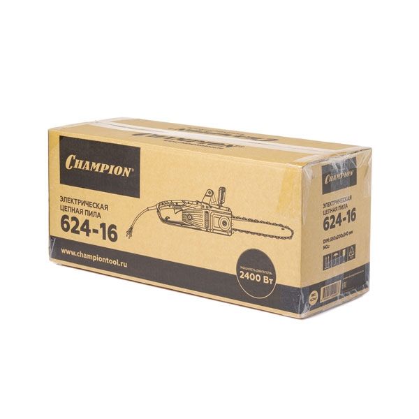 Электропила 624-16", 3/8-1,3-56, 2,4 кВт CHAMPION 624-16