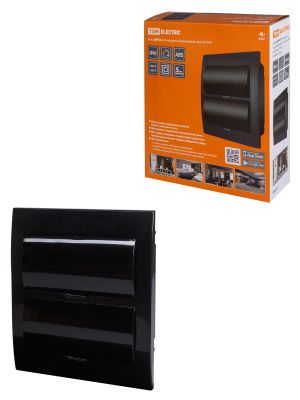 Бокс ЩРВ-П-24 модуля встраиваемый пластик IP41, Антрацит TDM SQ0902-1006