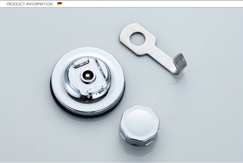 Крючок-вешалка на вакуумной присоске, пластик, хром Ledeme L3705