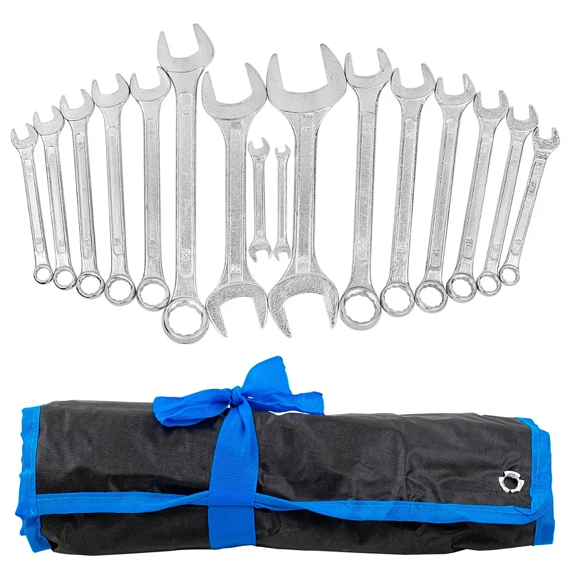 Набор ключей комбинированных и рожковых 6х7-32х36 мм 16 пр KINGTUL KT-5199