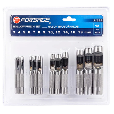 Набор пробойников 3-19 мм 12 пр Forsage F-31291