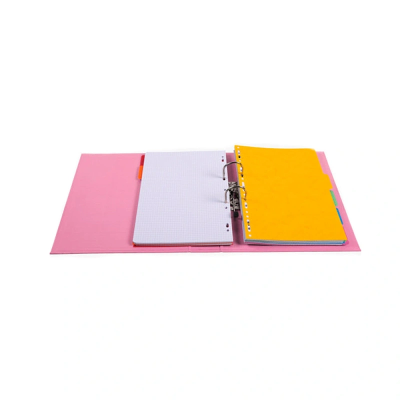 Папка-регистратор, A4, 70 мм, ПВХ, розовый