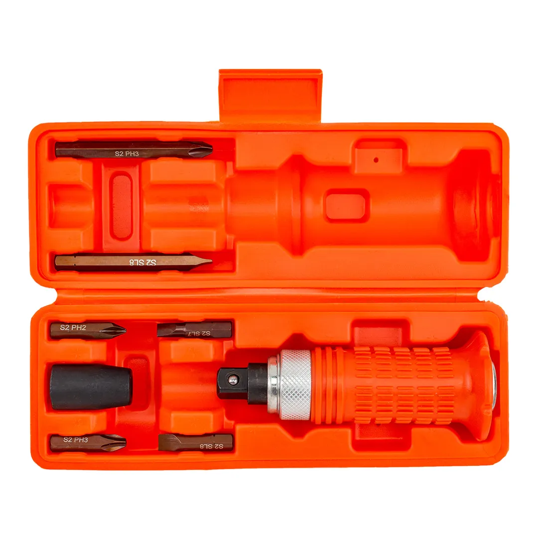 Отвертка ударная с набором бит и адаптером 8 пр JBC JBC-5064S