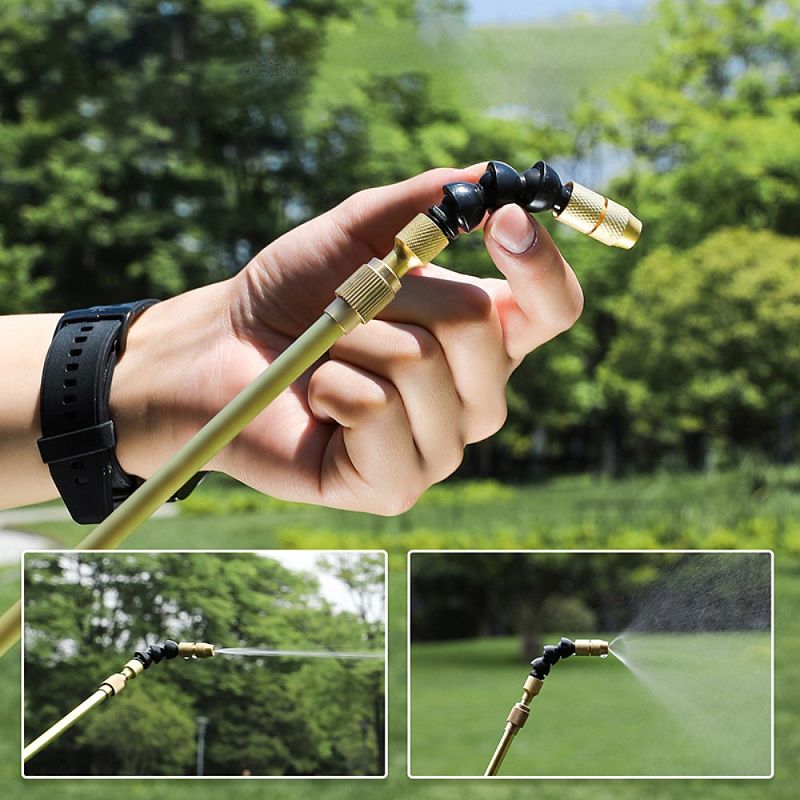 Опрыскиватель Deli GS DL581108, помповый, 8 л, черный, голубой