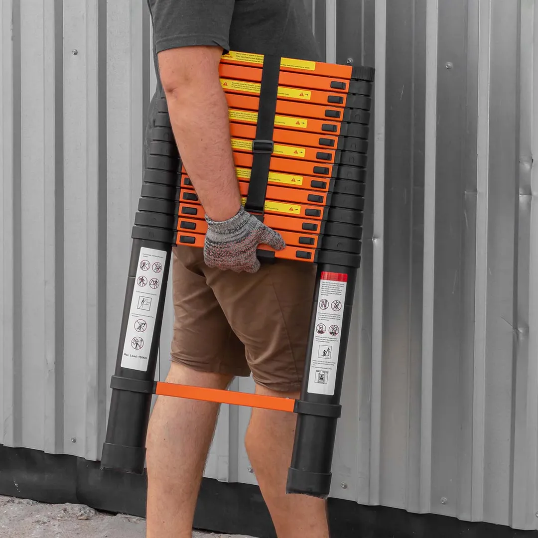 Лестница телескопическая алюм. бытовая 4.4м, 15 ступ. ISMA ISMA-UP440