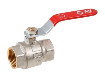 Кран шаровый 1'' вн.-вн. ручка PN40 AV Engineering AVE090001