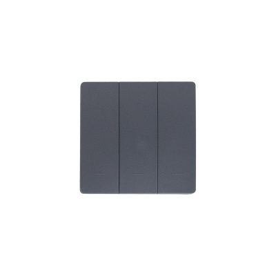 Выключатель кинетический, с реле, 3 клавиши, графит, AKS 124634