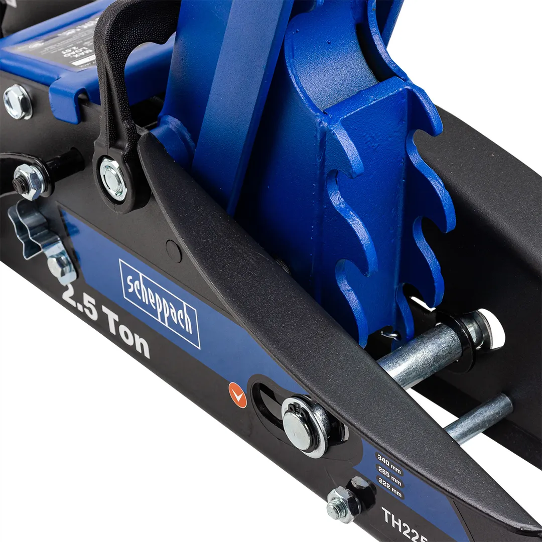 Домкрат подкатной гидравлический 2.5 т, 140-387 мм, с фиксацией Scheppach Sch-TH22501CB