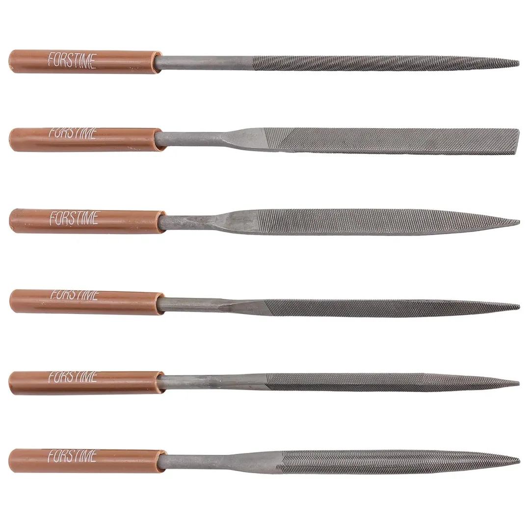 Набор надфилей разнопрофильных 160 мм, 6 пр. FORSTIME FT-6161