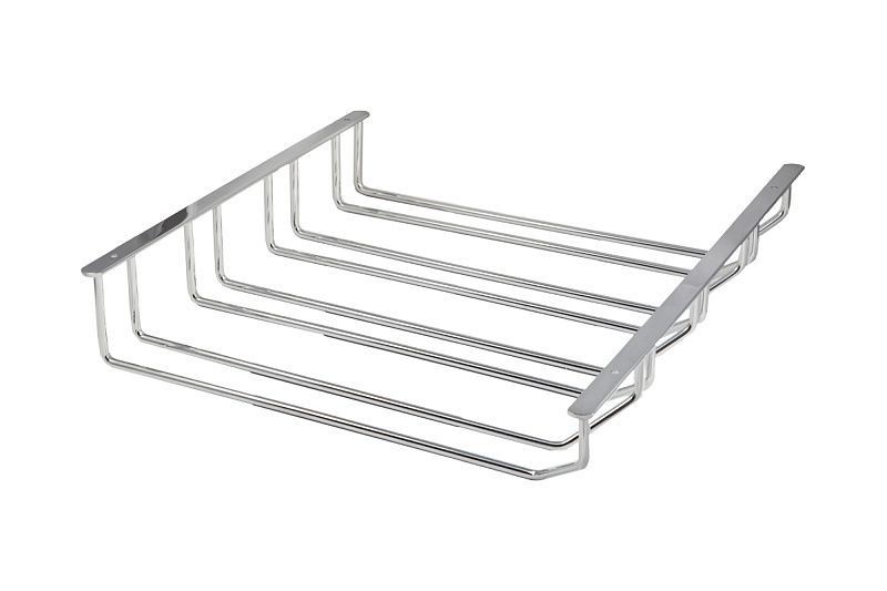 Держатель подвесной для бокалов однорядный 340*65*114, хром RU 104416