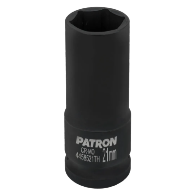 Головка ударная глубокая тонкостенная 21 мм 6-гр 1/2'' PATRON P-4458521TH