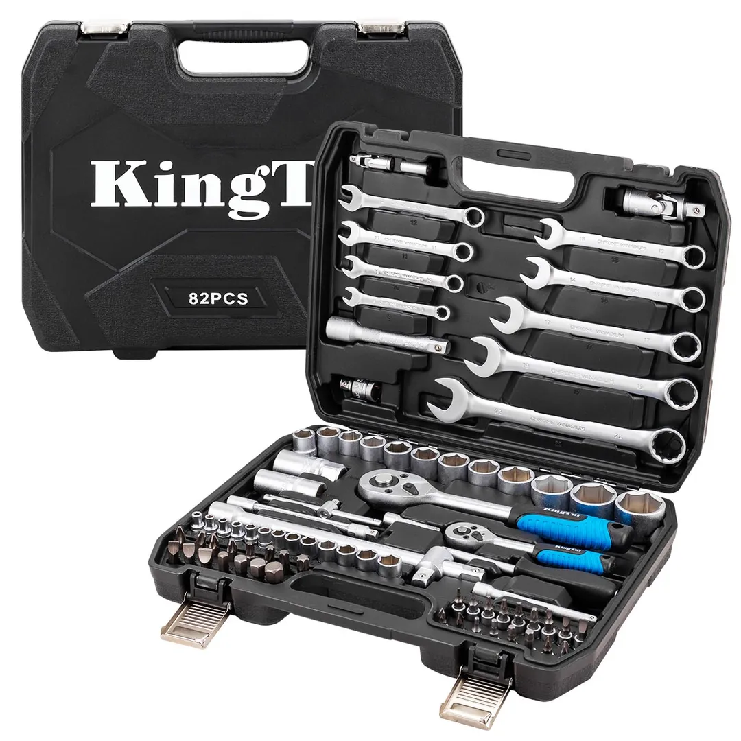 Набор инструментов 82 пр1/4''&1/2'' 6-гр KINGTUL KT-82