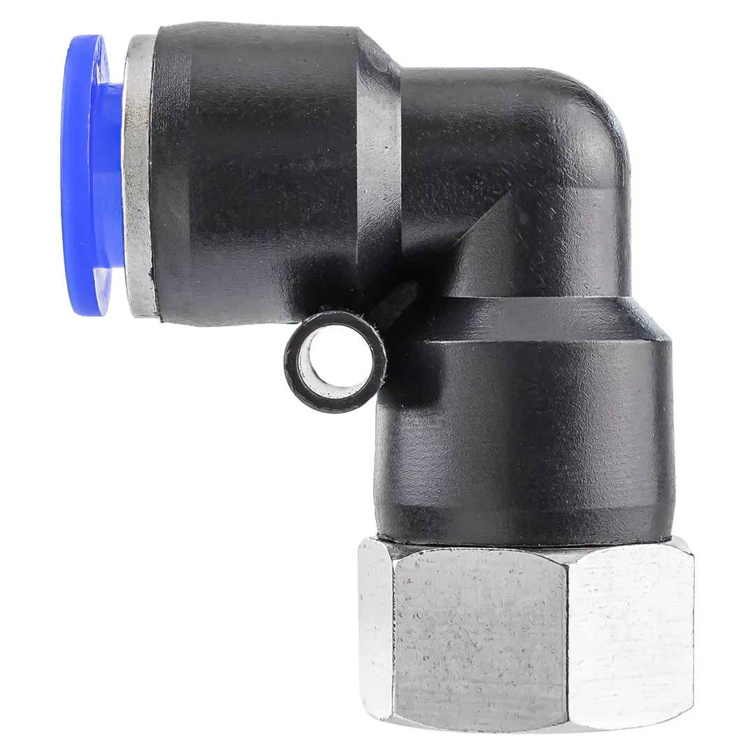 Фитинг угловой для пластиковых трубок 10 мм-внутренняя резьба 3/8'' RockForce RF-SPLF10-03