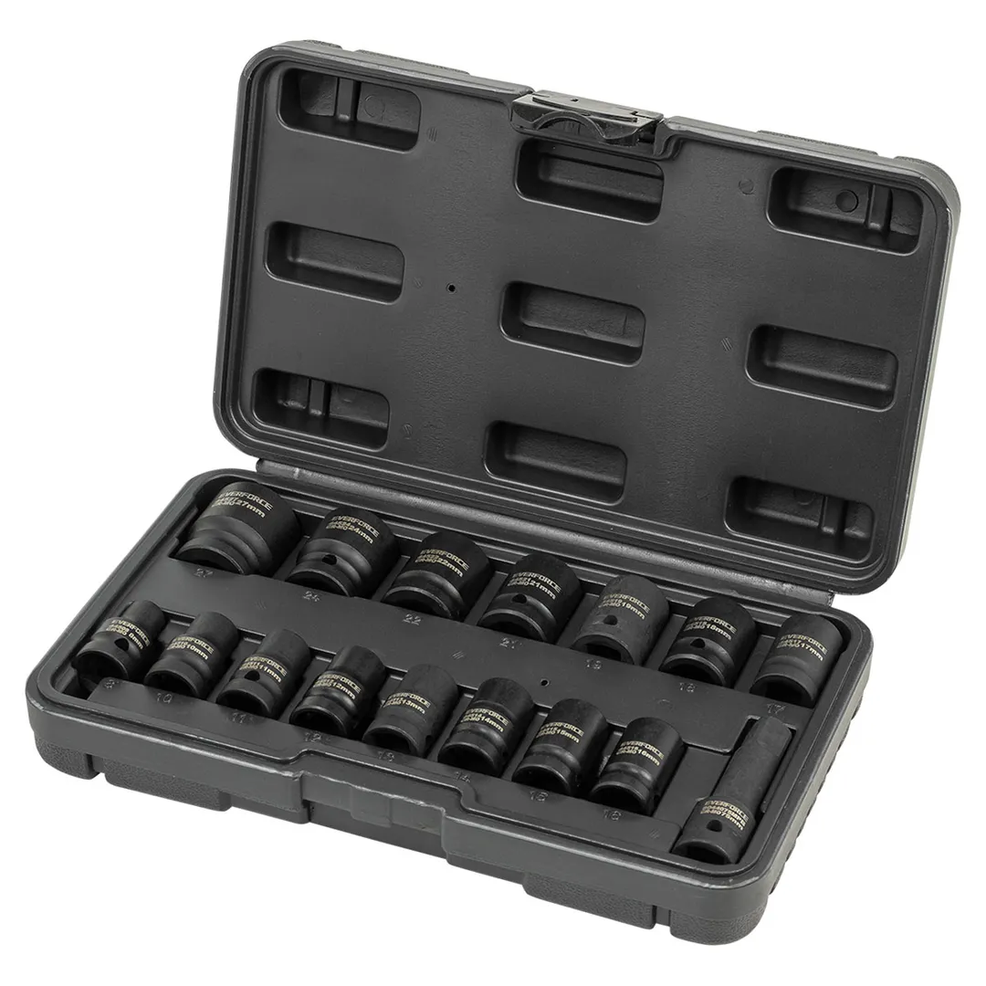 Набор головок ударных 8-27 мм 1/2'' 6-гр 16 пр EVERFORCE EF-4179-5MPB