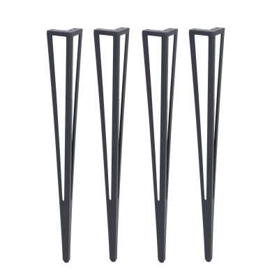 Опора мебельная SPACE h720, черный муар, 1 упак 4 шт., AKS 112501