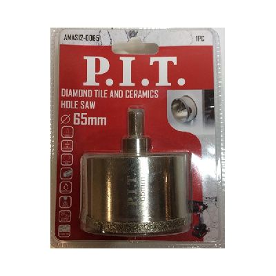 Коронка алмазная по керамике 65x70 мм PIT AMAS12-0065