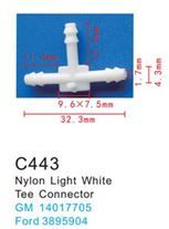 Клипса для крепления внутренней обшивки а/м GM пластиковая, 100 шт Forsage C0443(GM)