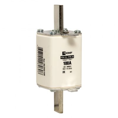 Плавкая вставка ППН-35 250/100А габарит 1 EKF fus-35/250/100
