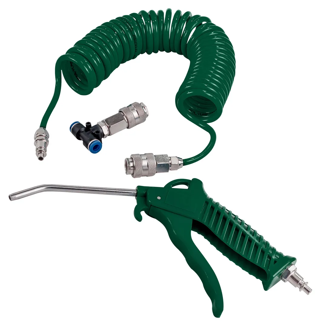 Пистолет обдувочный со шлангом и фитингами-переходниками для грузовых а/м, сопло-120 мм, шланг-5м RockForce RF-SG-01