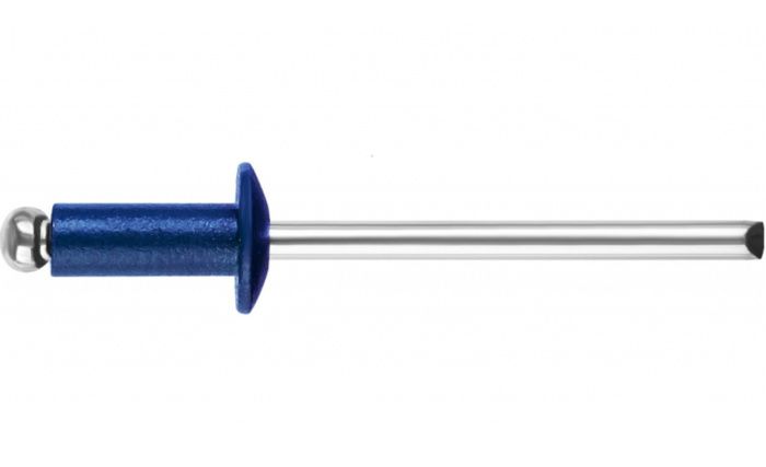 Заклепка вытяжная 4.0х10 мм алюминий/сталь, RAL 5002 20000 шт в коробе Starfix SM-17597-20000