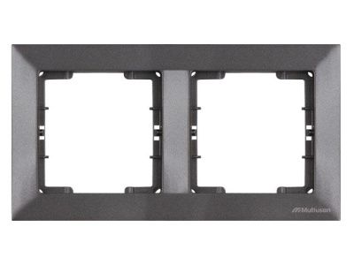 Рамка 2-ая горизонтальная дымчатая, DARIA, Mutlusan 21208001295