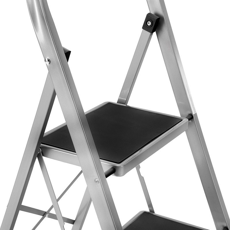 Стремянка стальная, 4 широкие ступени 20х30 см с полимерным покрытием Сибртех 97728