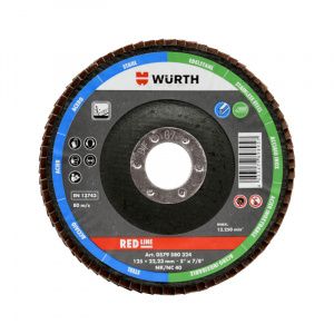 Лепестковый шлифкруг d 125 P40, нерж. сталь Red line WÜRTH 0579580324