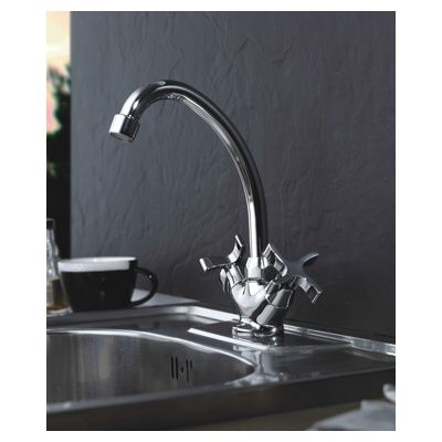 Смеситель для кухни, латунь, хром Ledeme L4822