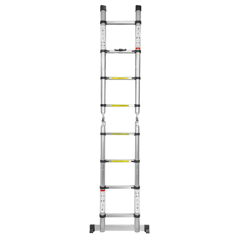 Лестница-стремянка телескопическая алюм. бытовая 1.3+1.3м, 4+4 ступ. Forsage F-UP130-M