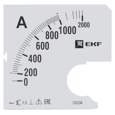 Шкала сменная для A961 1000/5А-1,5 EKF PROxima s-a961-1000