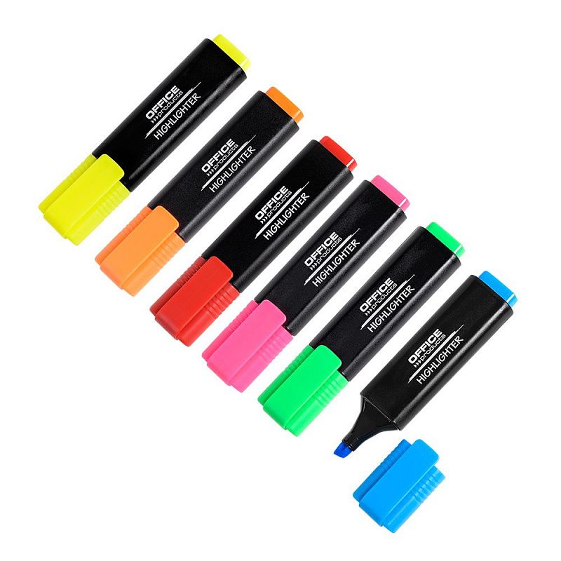 Маркер текстовый "Office Products", розовый