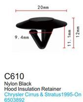 Клипса для крепления внутренней обшивки а/м Крайслер пластиковая, 100 шт Forsage C0610(Chrysler)