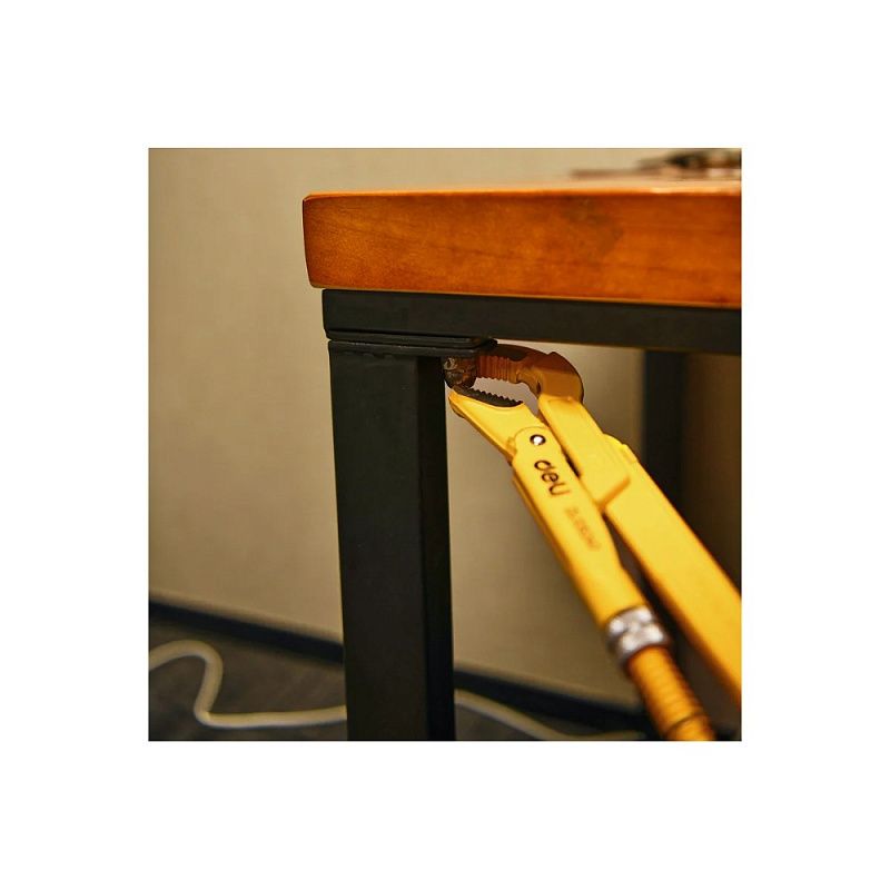 Ключ трубный Deli YS EDL105255 1.5, тип S, расрытие губок 55 мм, желтый