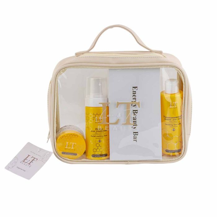 Набор по уходу за лицом для комбинированной кожи, тоник, крем, пенка, массажер La and Te beaute LT-CB6