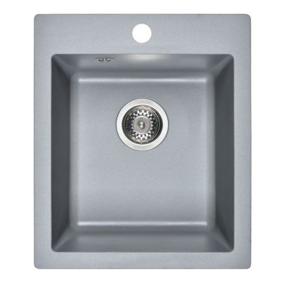 Мойка кухонная из мраморной крошки, gray, Wisent W420-29