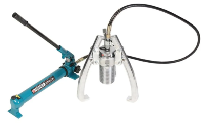 Съемник двух-трехлапый переставной гидравлический 30 т, Øзахвата 150-400 мм ,мах. глубина 220 мм, с выносным насосом Forsage F-6590830H