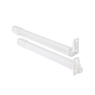 Рейлинг прямоугольный продольный Slimbox РП L-400 белый PL 104803