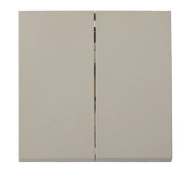 Выключатель 2 клав. проходной, скрытый, 10А песочный, Carre, Bylectrica С(6+6) 10-3663 песочн