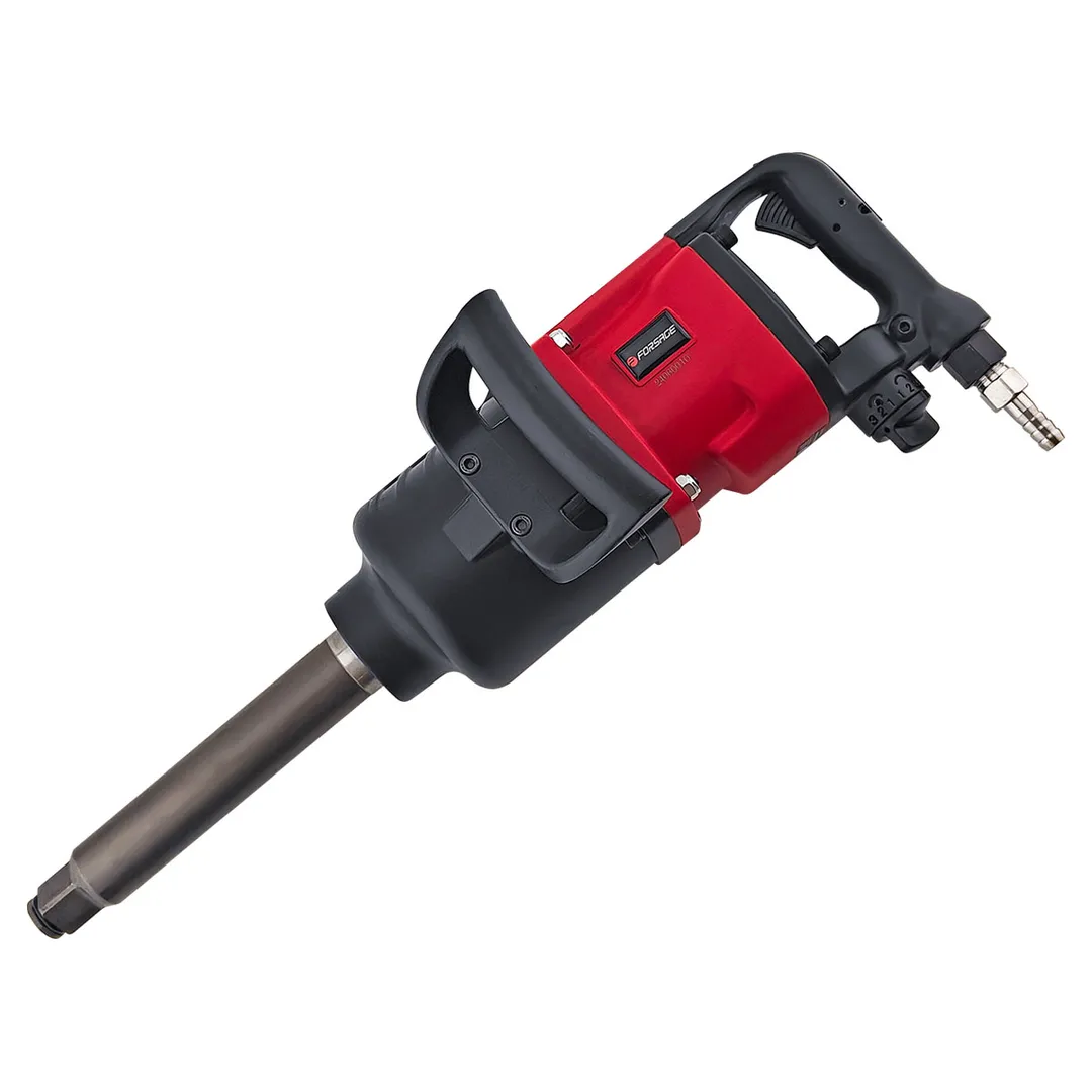 Пневмогайковерт ударный с длинным валом, реверсом и регулировкой усилия 1''+головки 32, 33 мм 3100Hм Forsage F-RP7488