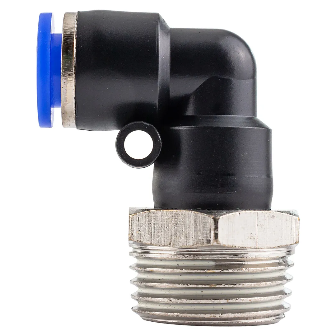 Фитинг угловой для пластиковых трубок 8 мм-наружная резьба 1/2'' Forsage F-SPL08-04